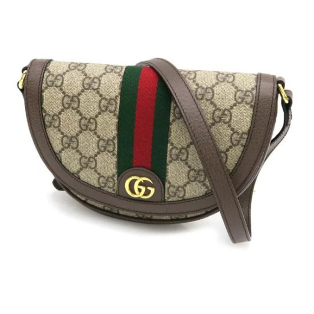 Gucci Ophidia Shoulder Bag GG monogram brown leather